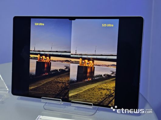 갤럭시S24 나이토그래피 촬영본(왼쪽)과 갤럭시S25 나이토그래피 촬영본.