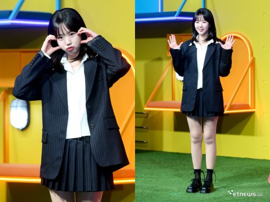 15일 서울 종로구 JW메리어트 동대문스퀘어 그랜드볼룸에서는 넷플릭스 예능 '대환장 기안장' 기자간담회가 열렸다. 지예은이 포토타임에 응하고 있다. (사진=이승훈 기자)