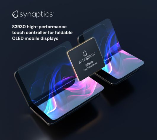 시냅틱스 폴더블 OLED 터치콘트롤러. 〈사진 시냅틱스 제공〉