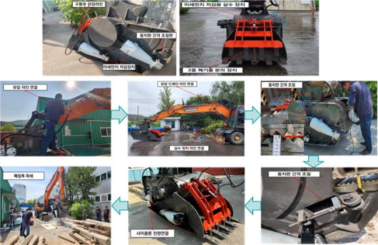 폐콘크리트침목 파쇄 장치 및 회수 골재 재활용 기술