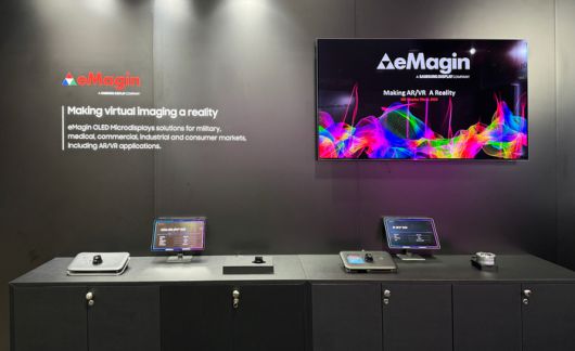 삼성디스플레이 자회사인 미국 이매진의 0.62형 RGB 올레도스 및 화이트 올레도스. 〈사진 삼성디스플레이 제공〉