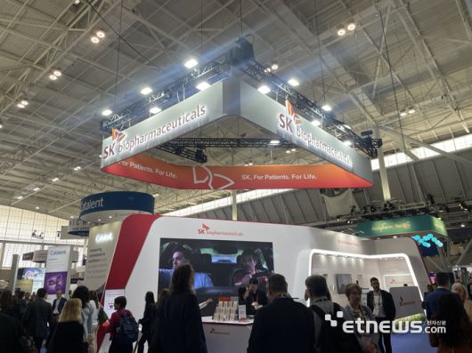 '2025 바이오 인터내셔널 컨벤션(바이오 USA)' 내 SK바이오팜 부스 전경