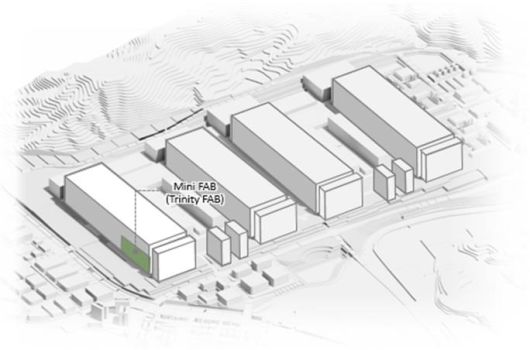 용인 반도체 클러스터 내 미니팹 배치도 (사진=산업통상자원부)