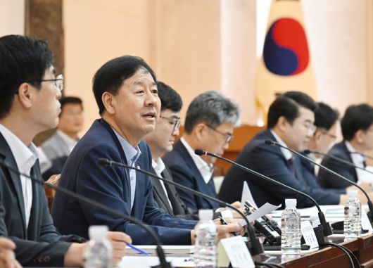 구윤철 부총리가 12일 서울 종로구 정부서울청사에서 열린 '제27차 국유재산정책심의위원회'를 주재, 모두발언을 하고 있다.[기재부 제공]