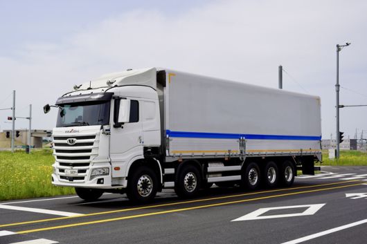 자율주행 시범운행에 투입된 타타대우모빌리티 대형트럭 맥쎈