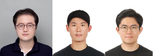 왼쪽부터 김학린 경북대 교수, 신중엽 석사(현 삼성디스플레이), 이재원 박사(현 ETRI)