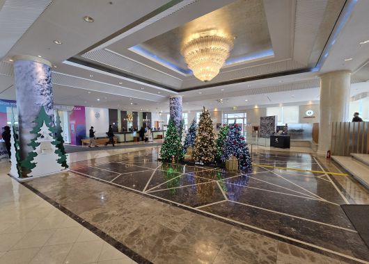 사진= 엘리시안 강촌 리조트 로비/ 박병창 기자