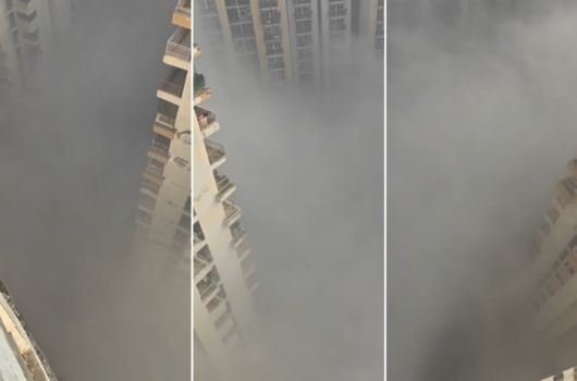 지난달 미국 커뮤니티 레딧에 공유된 인도 델리의 심각한 대기 오염. 사진=레딧 캡처