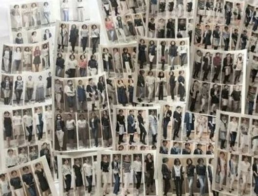 사쿠라다가 자신이 가장 좋아하는 스타일을 찾기 위해 13년 동안 찍은 3만장이 넘는 셀카 중 일부. 사진=SCMP 캡처