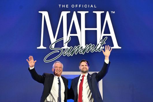 로버트 F. 케네디 주니어 미 보건복지부 장관(왼쪽)과 JD 밴스 미국 부통령. 사진=AFP 연합뉴스