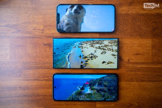 (위부터)아이폰13 프로, 갤럭시 S22 울트라, 갤럭시 Z 플립3 /사진=테크M