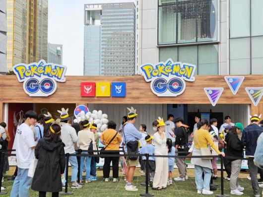 서울 잠실 롯데월드몰 일대에서 열린 \'포켓몬 타운 2024\' 행사 모습 /사진=나이언틱 제공