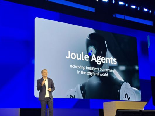 21일(현지시간) 미국 플로리다 올랜도에서 열린 연례 콘퍼런스 'SAP 사파이어 2025'에서 필립 헤르치히 SAP 최고기술책임자(CTO) 겸 최고 AI 책임자(CAIO)가 피지컬 AI 전략에 대해 설명하고 있다. /사진=남도영 기자