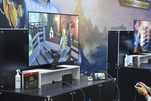 닌텐도 스위치 2로 구동한 젤다의 전설 /사진=남도영 기자