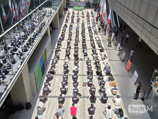 리부트 2.0 집회에 동참한 카카오 노동조합 크루유니언 / 사진=배수현 기자