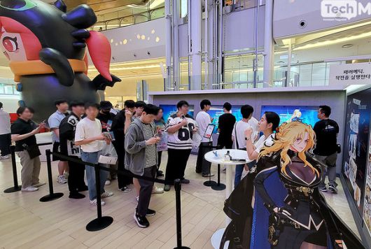 롯데월드몰에 마련된 넥슨 '던파' 팝업스토어. /사진=이소라 기자