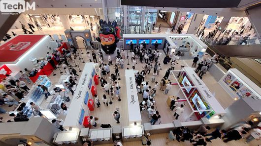 롯데월드몰에 마련된 넥슨 '던파' 팝업스토어. /사진=이소라 기자