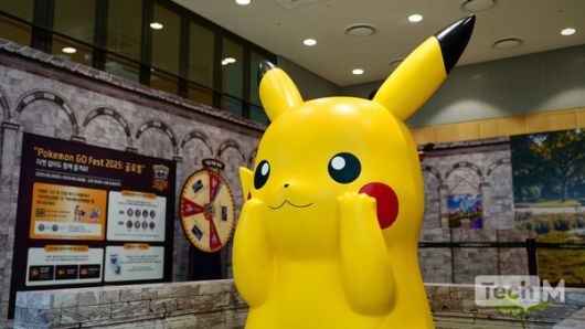 더현재 서울에 마련된 피카츄 조형물. / 사진=조성준 기자