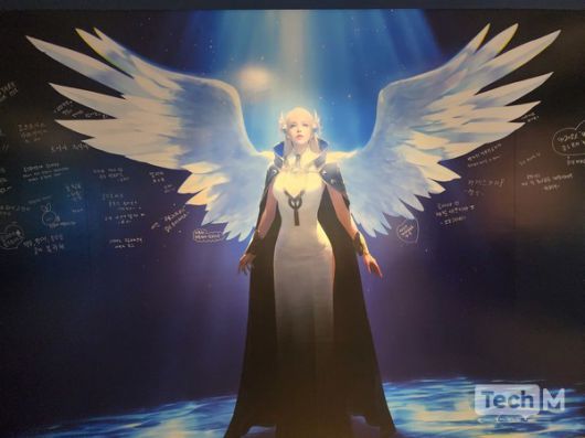 로스트아크의 미디어 전시 '빛의 여정'을 찾은 관람객들이 각자의 소망을 담은 메시지를 남겨뒀다. / 사진=조성준 기자