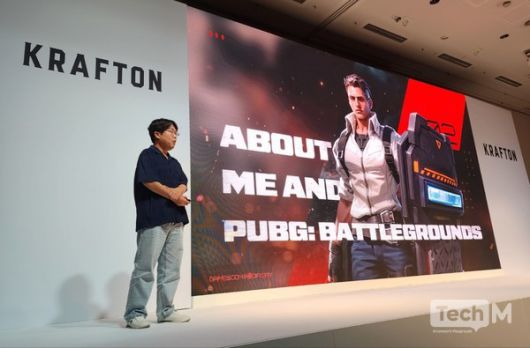 양승명 크래프톤 블라인드스팟 PD가 '블라인드스팟' 개발 비하인드 스토리와 게임 콘텐츠를 소개하고 있다. / 사진=조성준 기자