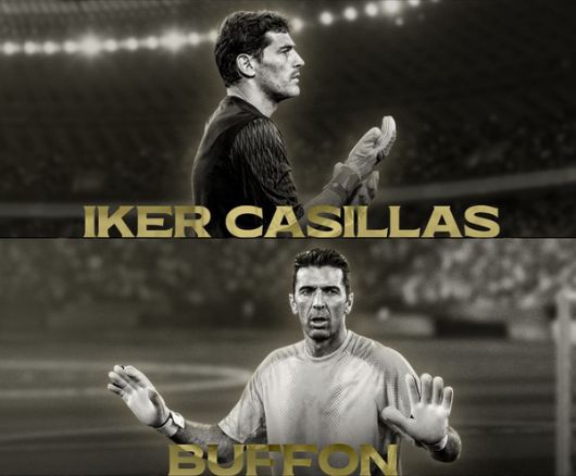 2025 아이콘 매치에서 각각 골문을 지키는 이케르 카시야스(위)와 잔루이지 부폰. / 사진=넥슨 제공