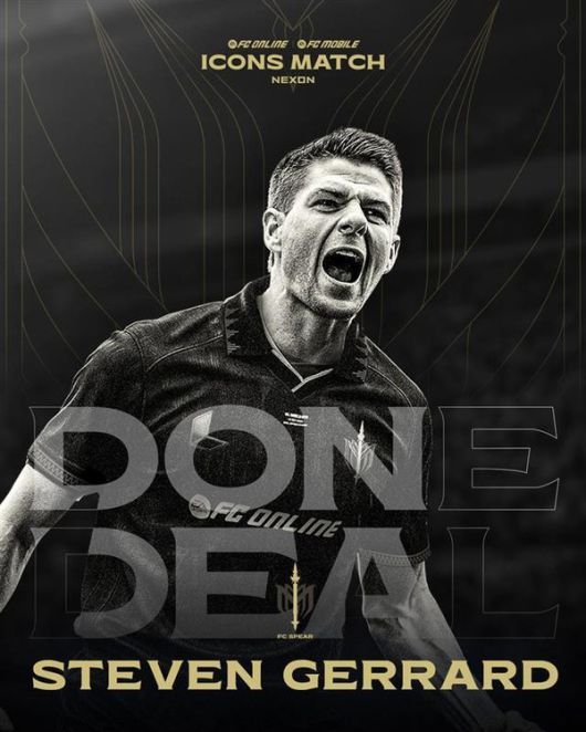 2025 아이콘 매치 'FC 스피어'에 합류하게 된 스티븐 제라드. / 사진=넥슨 제공
