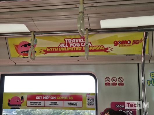 싱가포르 알뜰폰 업체인 'GOMO'를 홍보하는 광고 이미지 /사진=김소라 특파원