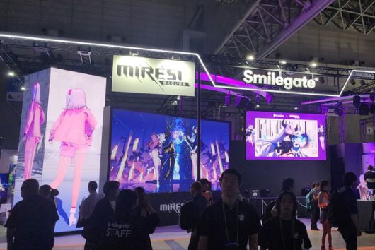 스마일게이트가 일본 도쿄 치바현 마쿠하리 멧세에서 개막한 \'도쿄게임쇼(TGS) 2025\'에 부스를 꾸리고 신작 \'카오스 제로 나이트메어\'와 \'미래시: 보이지 않는 미래\'를 선보였다. / 사진=조성준 기자