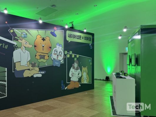 '비버롹스 2025' 네이버웹툰존 / 사진=서미희 기자