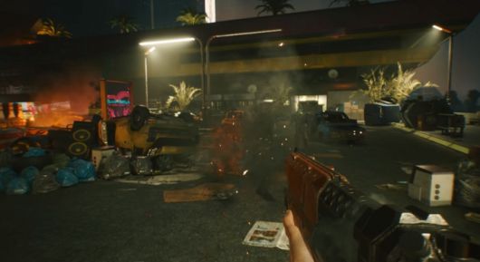 사이버펑크 2077의 게임 트레일러 한 장면. [사진=사이버펑크 2077 트레일러 영상 캡처]