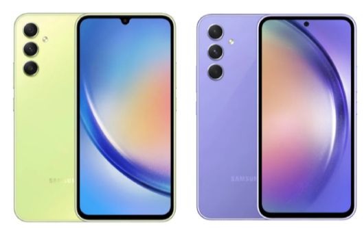 삼성전자는 오는 15일 오후 6시(한국 시간)께 글로벌 뉴스룸을 통해 보급형 스마트폰인 '갤럭시A34'와 '갤럭시A54'의 공식 출시를 알린다. [사진=트위터]