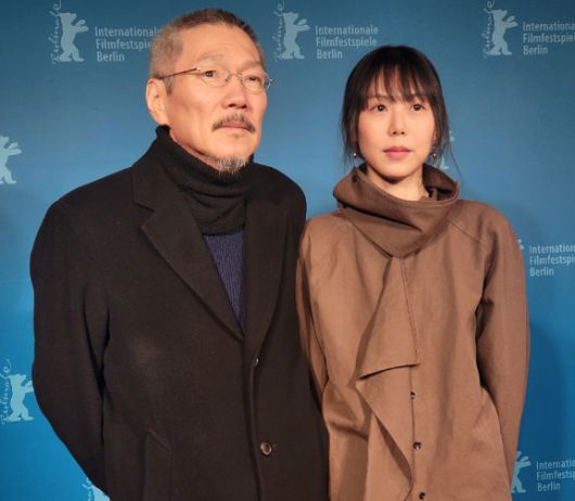 홍상수 영화감독과 배우 김민희가 지난 2023년 제73회 베를린국제영화제에 참석하고 있다. [사진=영화제작전원사, 콘텐츠판다]