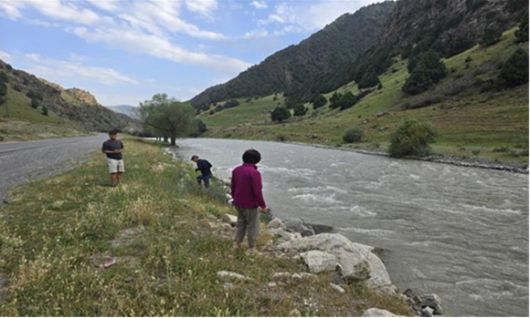 페리가나 계곡의 시르다리아강 상류. [사진=윤영선]