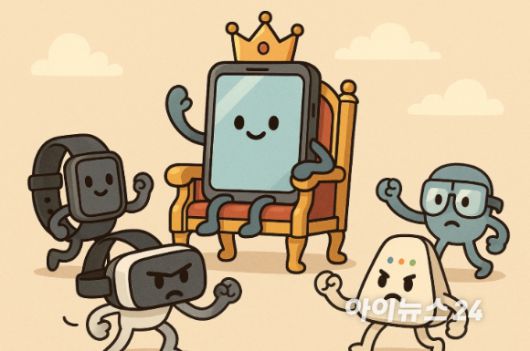 지난 10년간 '넥스트 스마트폰' 왕좌를 노렸던 VR기기, AI 기기, 스마트워치 등. [사진=챗 GPT 생성 이미지]