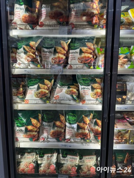 S&R 서킷점에 진열된 CJ제일제당 비비고 제품. [사진=전다윗 기자]