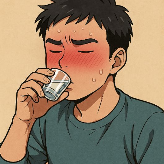 술을 마실 때 얼굴이 빨개지는 사람의 경우 췌장암 등 각종 암에 걸릴 위험이 높을 수 있다는 전문가의 주장이 나왔다. [사진=챗GPT]