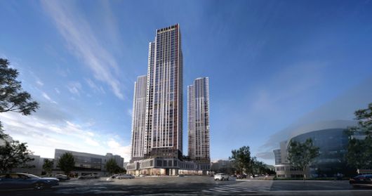 번영로 롯데캐슬 센트럴스카이. [사진=롯데건설]