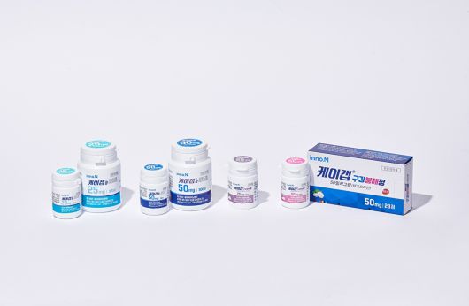 HK이노엔이 개발한 제30호 신약 '케이캡' 제품 라인. [사진=HK이노엔 제공]