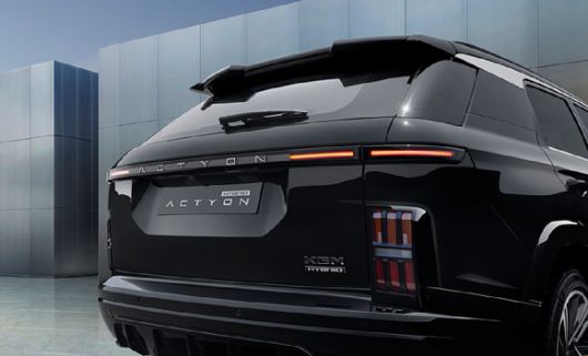 액티언 하이브리드 후측면. [사진=KG모빌리티]