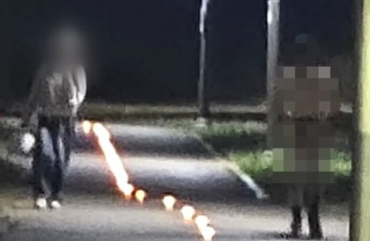 경기 안산의 한 자전거도로에서 알몸으로 달리는 남성이 목격됐다는 제보가 알려졌다. [사진=JTBC]