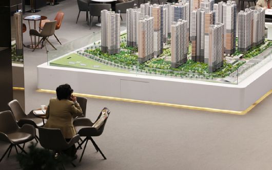 경기도 평택시 한 아파트 견본주택 모습.2025.2.19 [사진=연합뉴스]