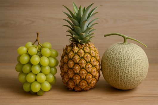 사과, 딸기, 블루베리, 라즈베리, 오렌지, 자몽 등은 당뇨 환자가 먹어도 큰 해가 되지 않는 과일들이다. 사진은 AI로 생성한 이미지. 당뇨가 있으면 포도, 파인애플, 멜론 등은 섭취에 주의해야 한다. 사진은 AI로 생성한 이미지. [사진=챗GPT]