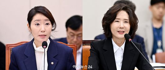 사진 왼쪽부터 강선우 여성가족부 장관 후보자, 이진숙 교육부 장관 후보자. [사진=아이뉴스24 DB]