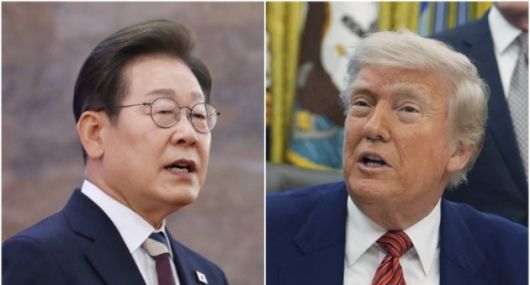 트럼프 대통령이 거액 투자를 조건으로 한국과 협상 중인 것으로 전해졌다. 사진은 이재명 대통령(왼쪽), 도널드 트럼프 미국 대통령. [사진=연합뉴스]