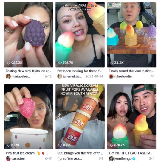 사진은 해당 아이스크림 영상. [사진=틱톡]