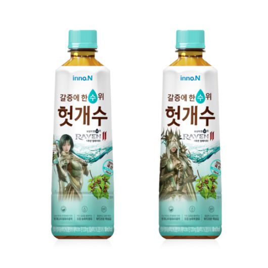 헛개수·레이븐2 콜라보 에디션. [사진=HK이노엔 제공]