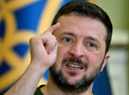 이에 우크라이나 측은 받아들일 수 없다고 선을 그었다. 사진은 볼로디미르 젤렌스키 우크라이나 대통령. [사진=AFP/연합뉴스]