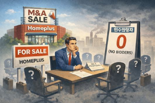 기업회생절차를 밟고 있는 홈플러스가 인가 전 M&A를 추진 중이지만, 인수의향자는 나타나지 않고 있다. 사진은 챗GPT로 생성한 이미지. [사진=챗GPT]