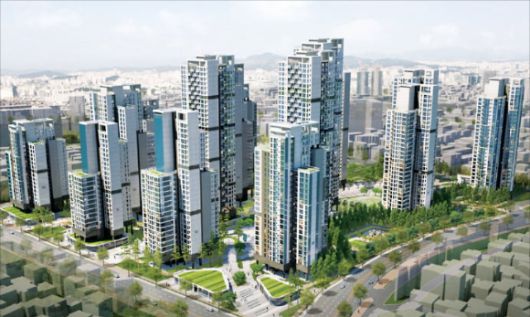 '더샵신풍역' 투시도. [사진=포스코이앤]