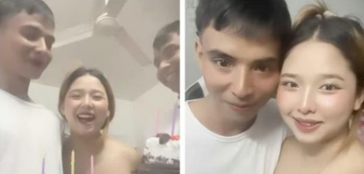 태국 여성 파가 쌍둥이 형제와 사귀고 있다고 밝혀 화제다. [사진=SCMP 캡처]